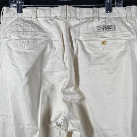 Polo Ralph Lauren Pants Tan Prospect 100% Cotton Straight Chino 34x30 - Picture 10 of 11